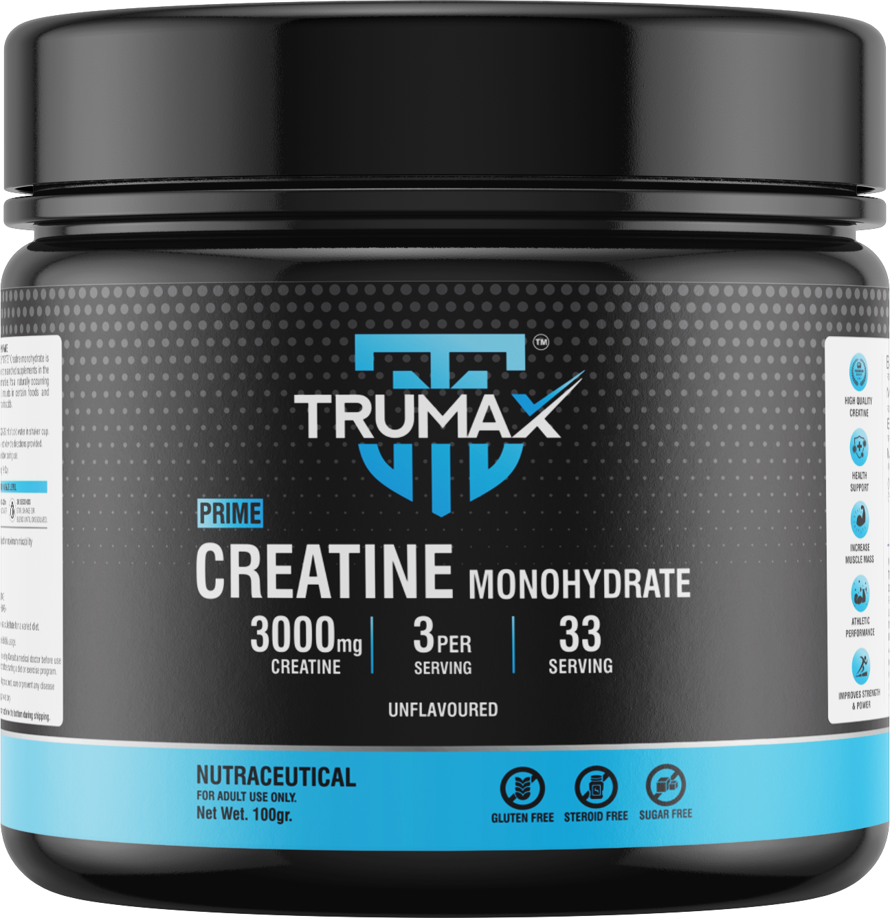 TRUMAX™ PRIME CREATINE MONOHYDRATE POWDER | 3000mg Creatine