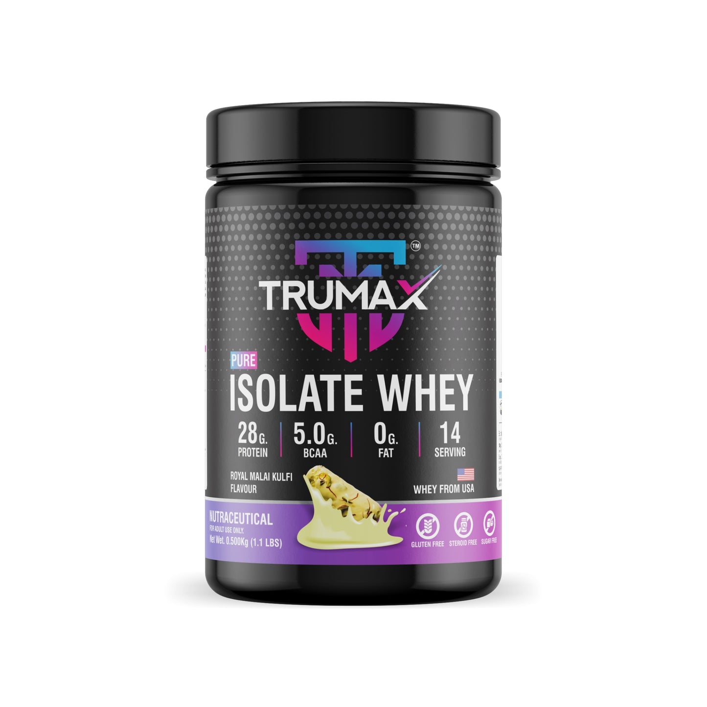 TRUMAX™ PURE ISOLATE WHEY PROTEIN | Raw from USA | 28g Isolate Protein | 5.0g BCAA & 10.8g EAA