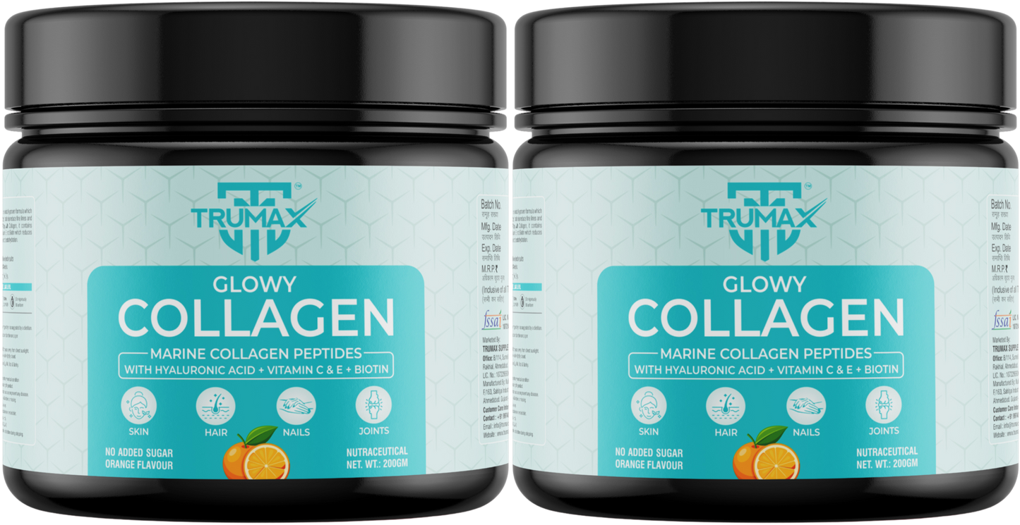 TRUMAX™ Glowy Marine Collagen Supplement Type 1 & 3 | For Healthy Skin, Hair & Bone