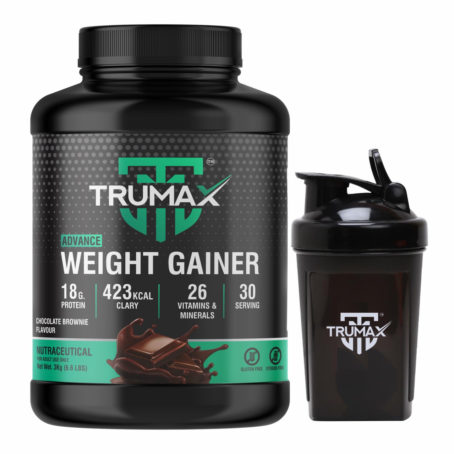 ADVANCE WEIGHT GAINER POWDER + SHAKER / CREATINE