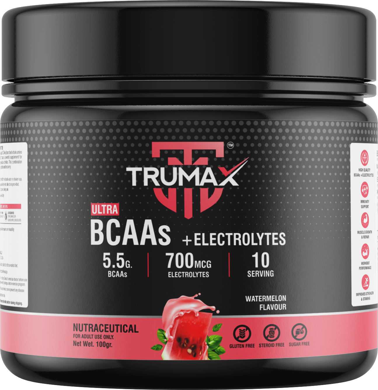 TRUMAX™ ULTRA BCAAs + ELECTROLYTES POWDER | 5.5g BCAAs | 700mg Electrolytes