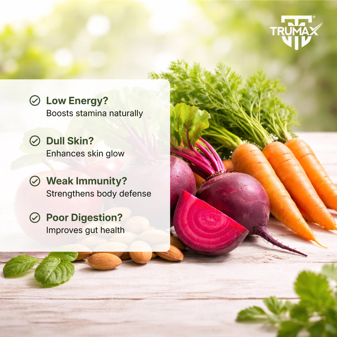 TRUMAX ABC Powder Apple Beetroot Carrot Nutrition Drink Mix for Immunity & Energy