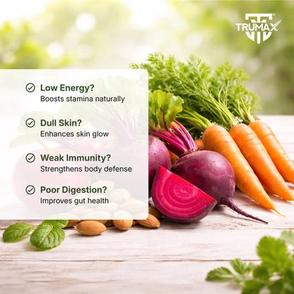 TRUMAX ABC Powder Apple Beetroot Carrot Nutrition Drink Mix for Immunity & Energy