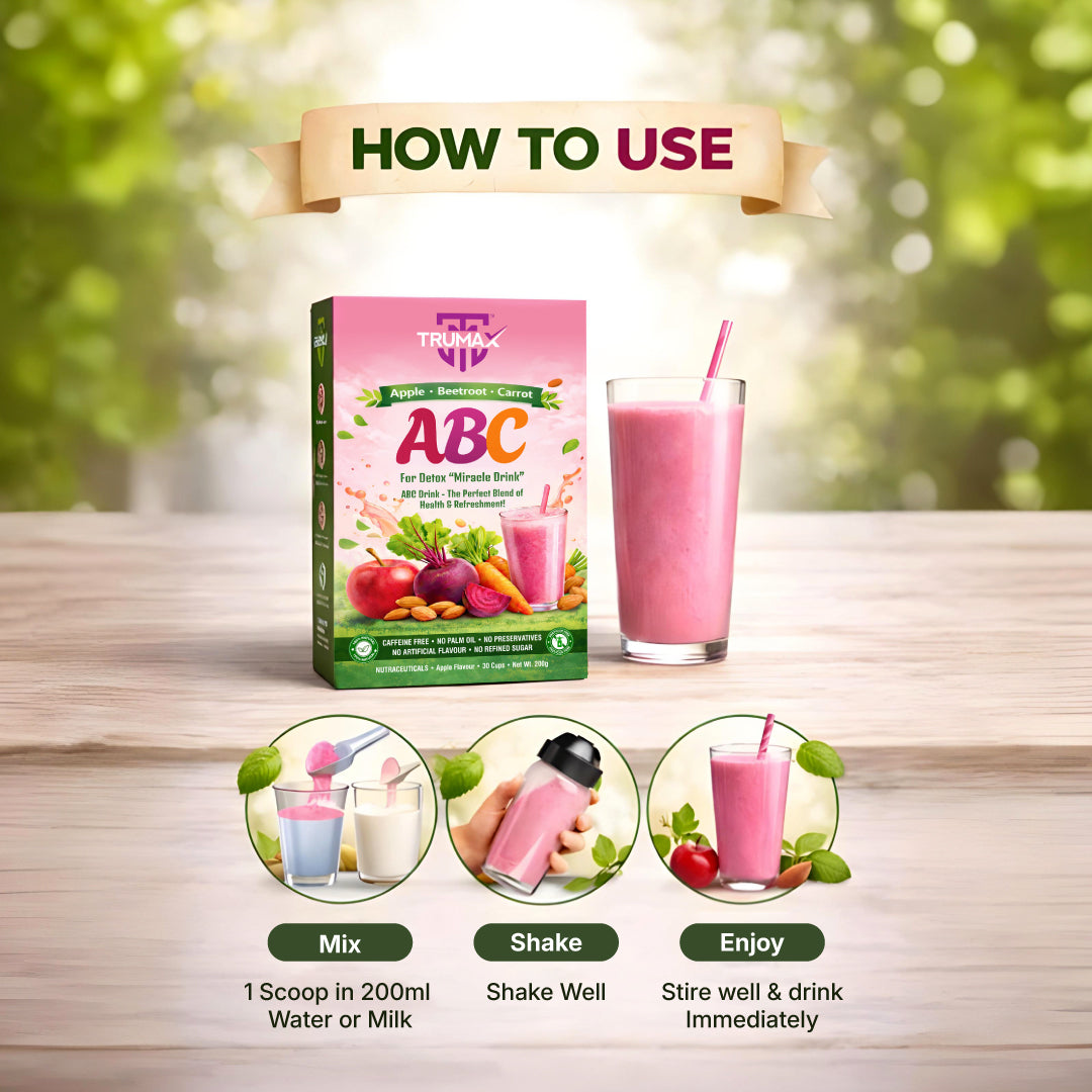 TRUMAX ABC Powder Apple Beetroot Carrot Nutrition Drink Mix for Immunity & Energy