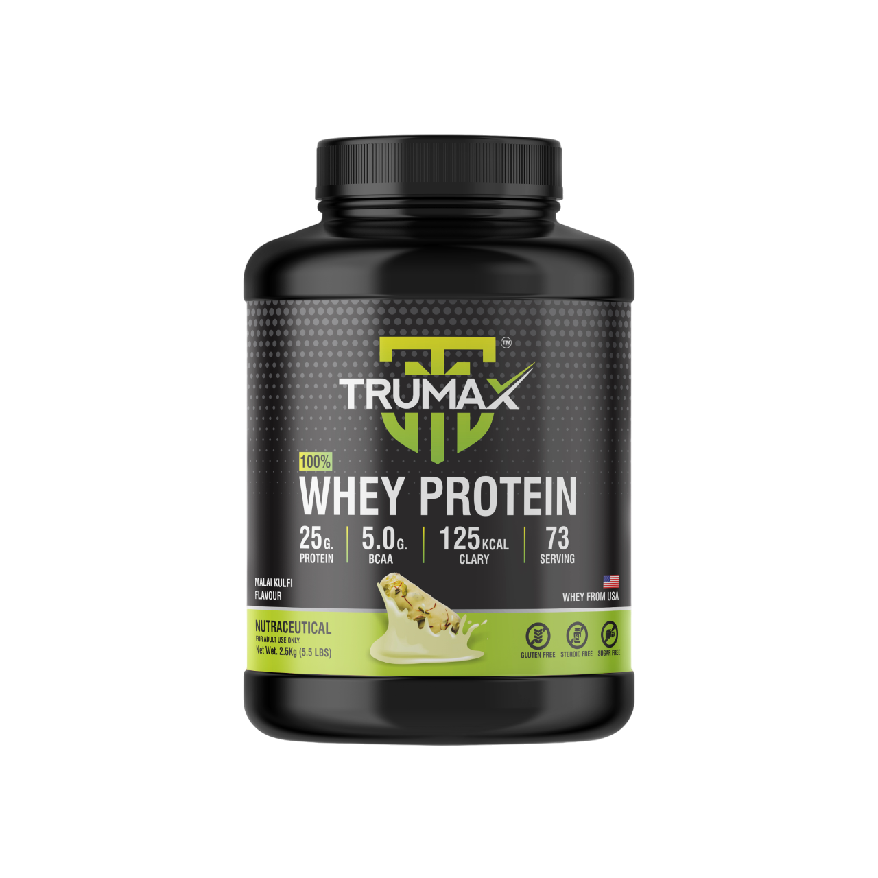 TRUMAX™  100% WHEY PROTEIN | Raw from USA | 25g Protein | 5.0g BCAA & 11.7g EAA