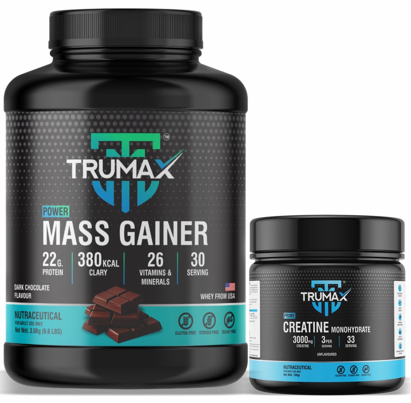 POWER MASS GAINER POWDER + SHAKER / CREATINE