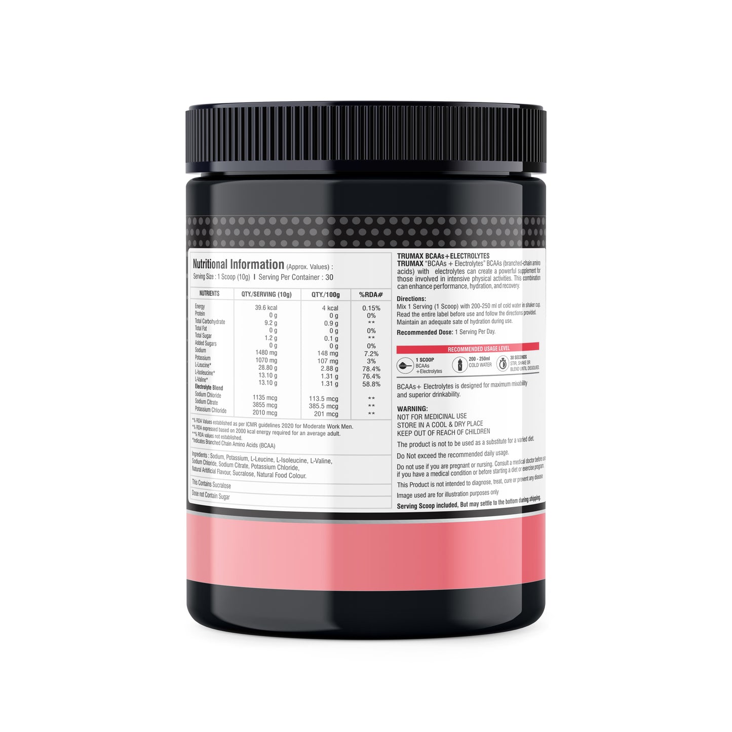 TRUMAX™ ULTRA BCAAs + ELECTROLYTES POWDER | 5.5g BCAAs | 700mg Electrolytes