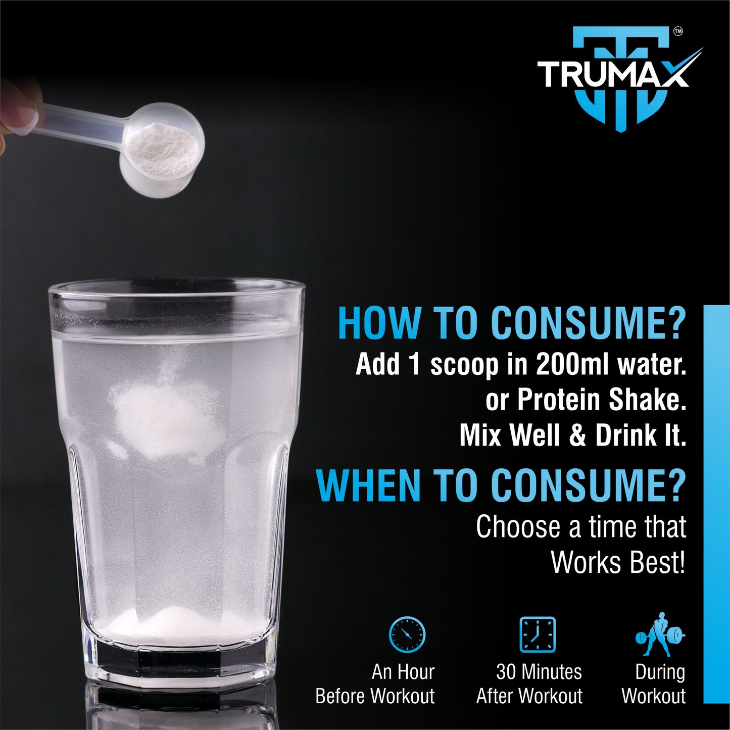 TRUMAX™ PRIME CREATINE MONOHYDRATE POWDER | 3000mg Creatine