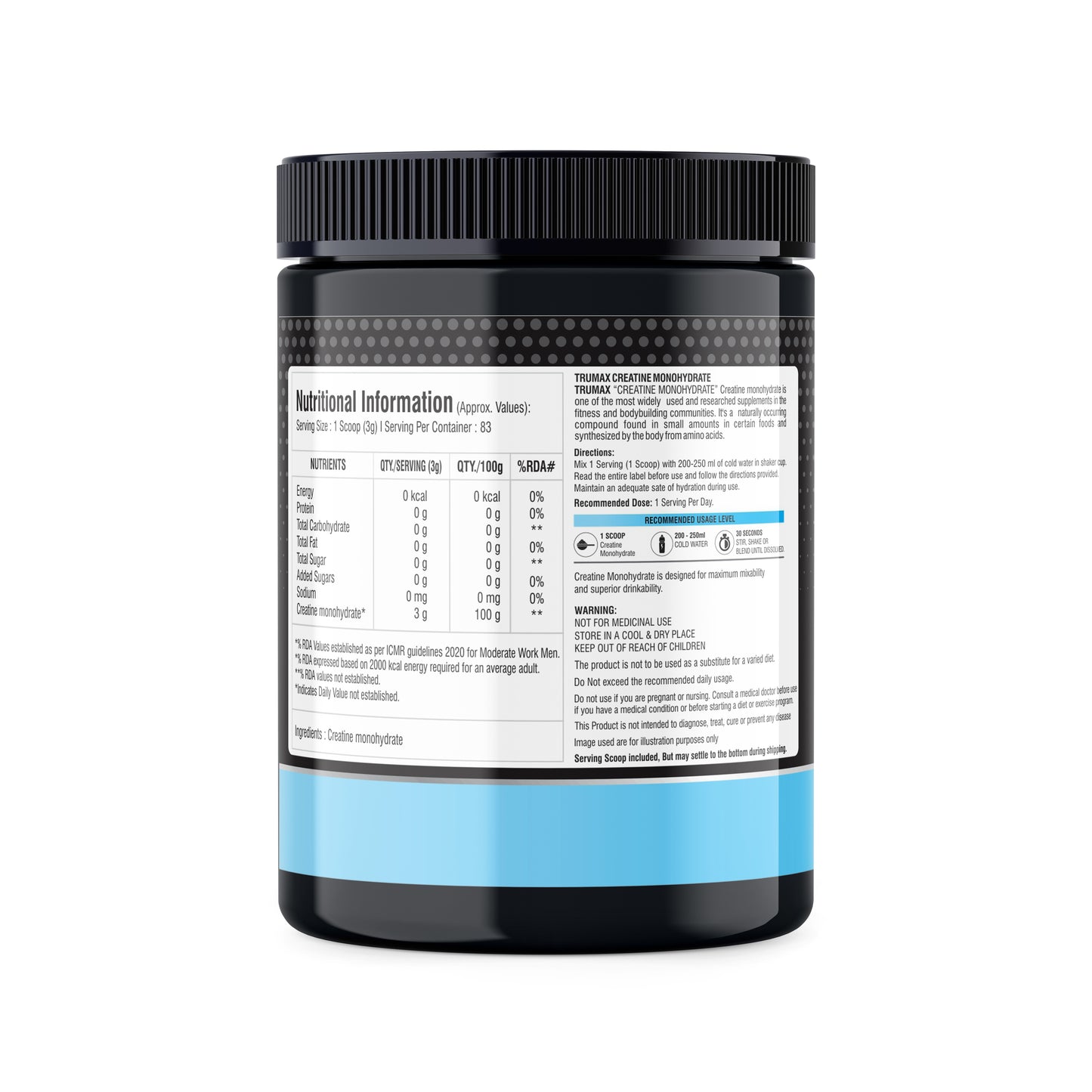 TRUMAX™ PRIME CREATINE MONOHYDRATE POWDER | 3000mg Creatine