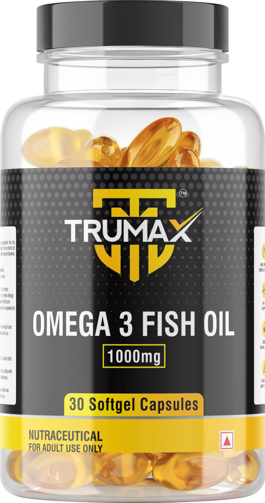 TRUMAX™ OMEGA 3 FISH OIL CAPSULE | 1000mg Fish Oil with Omega-3 | EPA + DHA (300mg)