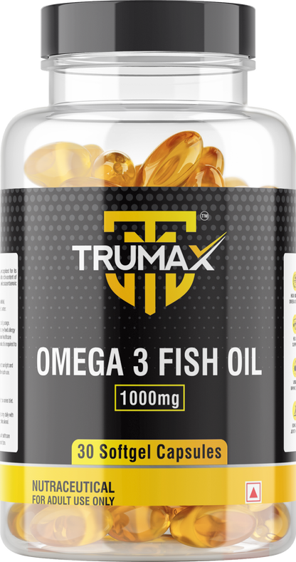 TRUMAX™ OMEGA 3 FISH OIL CAPSULE | 1000mg Fish Oil with Omega-3 | EPA + DHA (300mg)