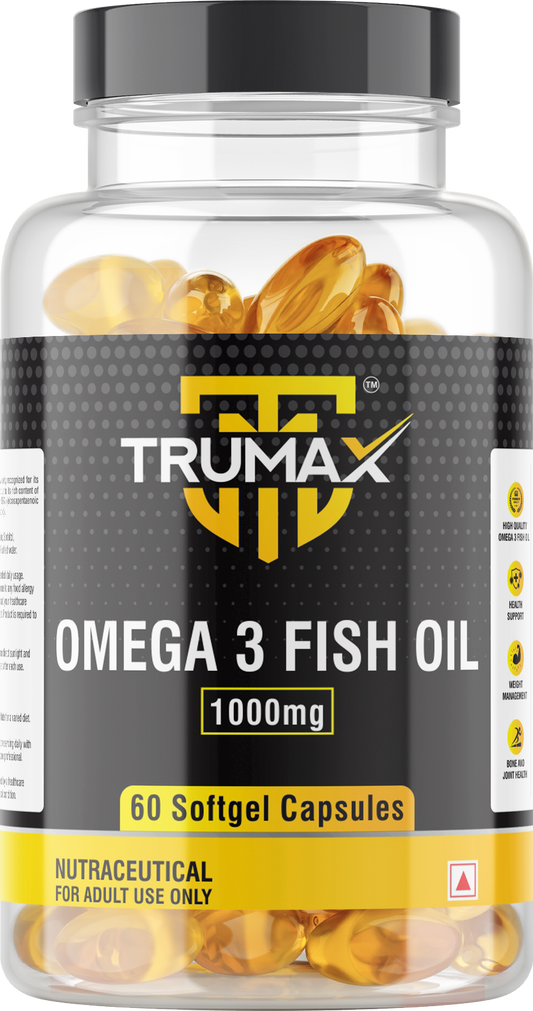 TRUMAX™ OMEGA 3 FISH OIL CAPSULE | 1000mg Fish Oil with Omega-3 | EPA + DHA (300mg)