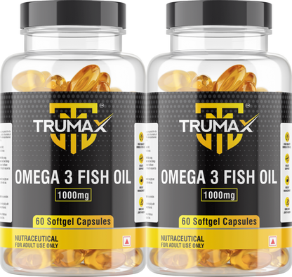 TRUMAX™ OMEGA 3 FISH OIL CAPSULE | 1000mg Fish Oil with Omega-3 | EPA + DHA (300mg)