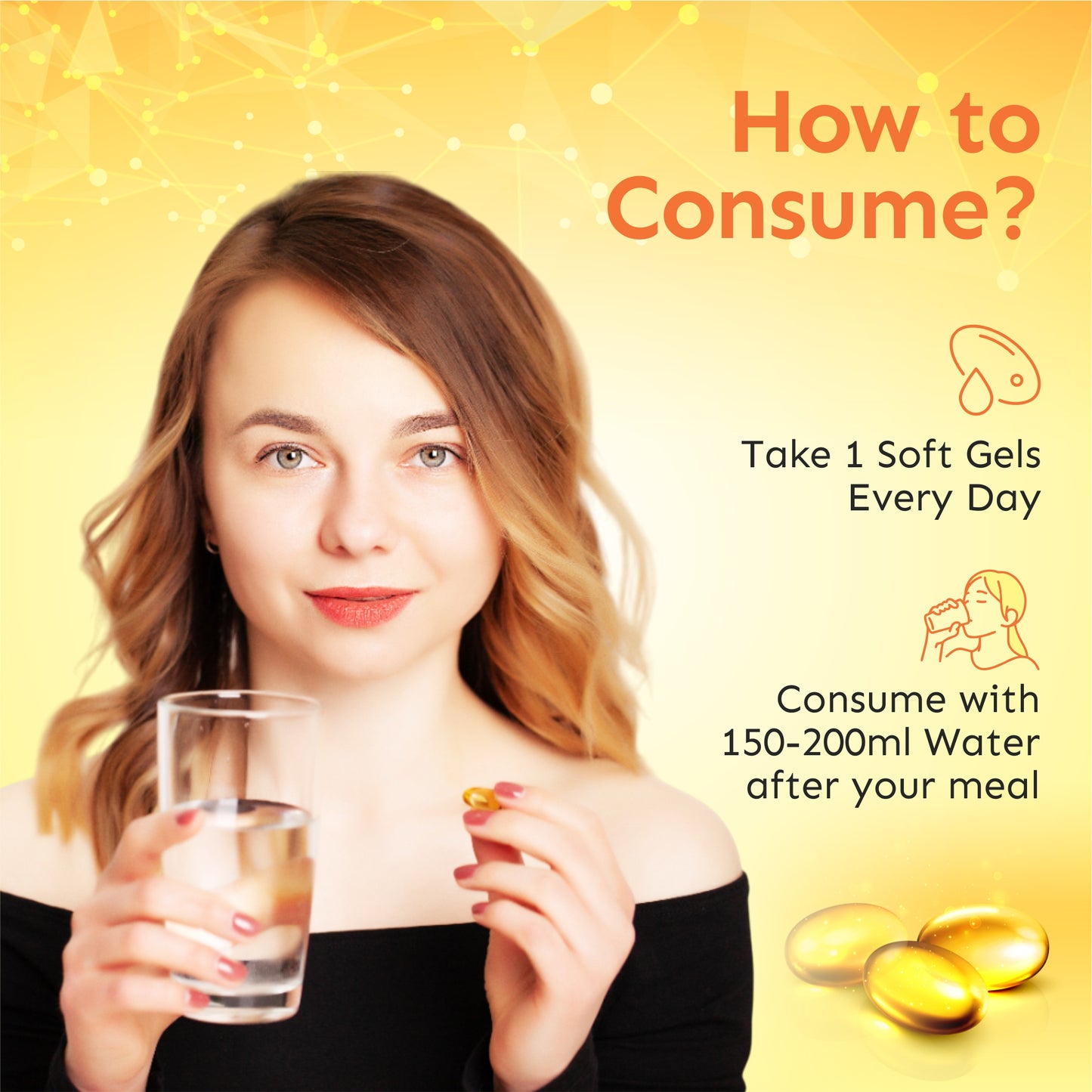 TRUMAX™ OMEGA 3 FISH OIL CAPSULE | 1000mg Fish Oil with Omega-3 | EPA + DHA (300mg)