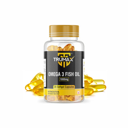 TRUMAX™ OMEGA 3 FISH OIL CAPSULE | 1000mg Fish Oil with Omega-3 | EPA + DHA (300mg)
