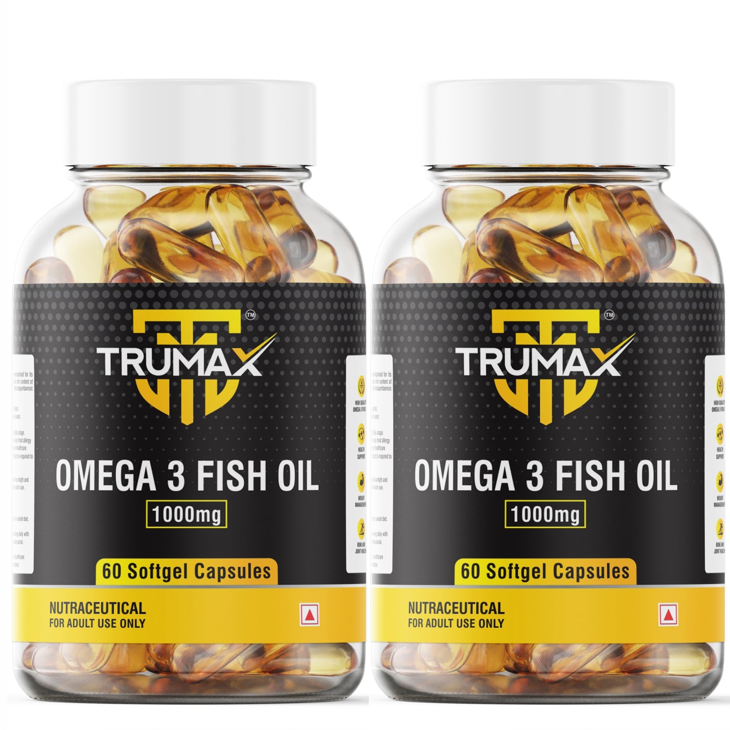 TRUMAX™ OMEGA 3 FISH OIL CAPSULE | 1000mg Fish Oil with Omega-3 | EPA + DHA (300mg)