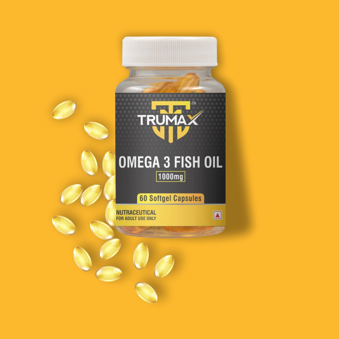 TRUMAX™ OMEGA 3 FISH OIL CAPSULE | 1000mg Fish Oil with Omega-3 | EPA + DHA (300mg)