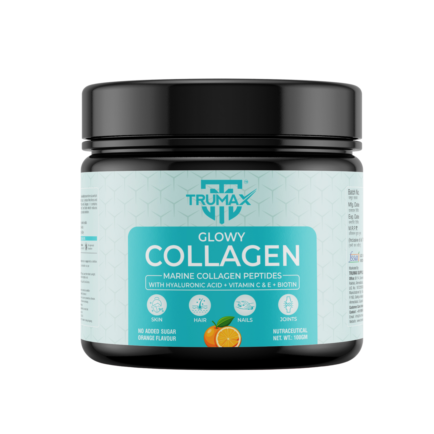 TRUMAX™ Glowy Marine Collagen Supplement Type 1 & 3 | For Healthy Skin, Hair & Bone