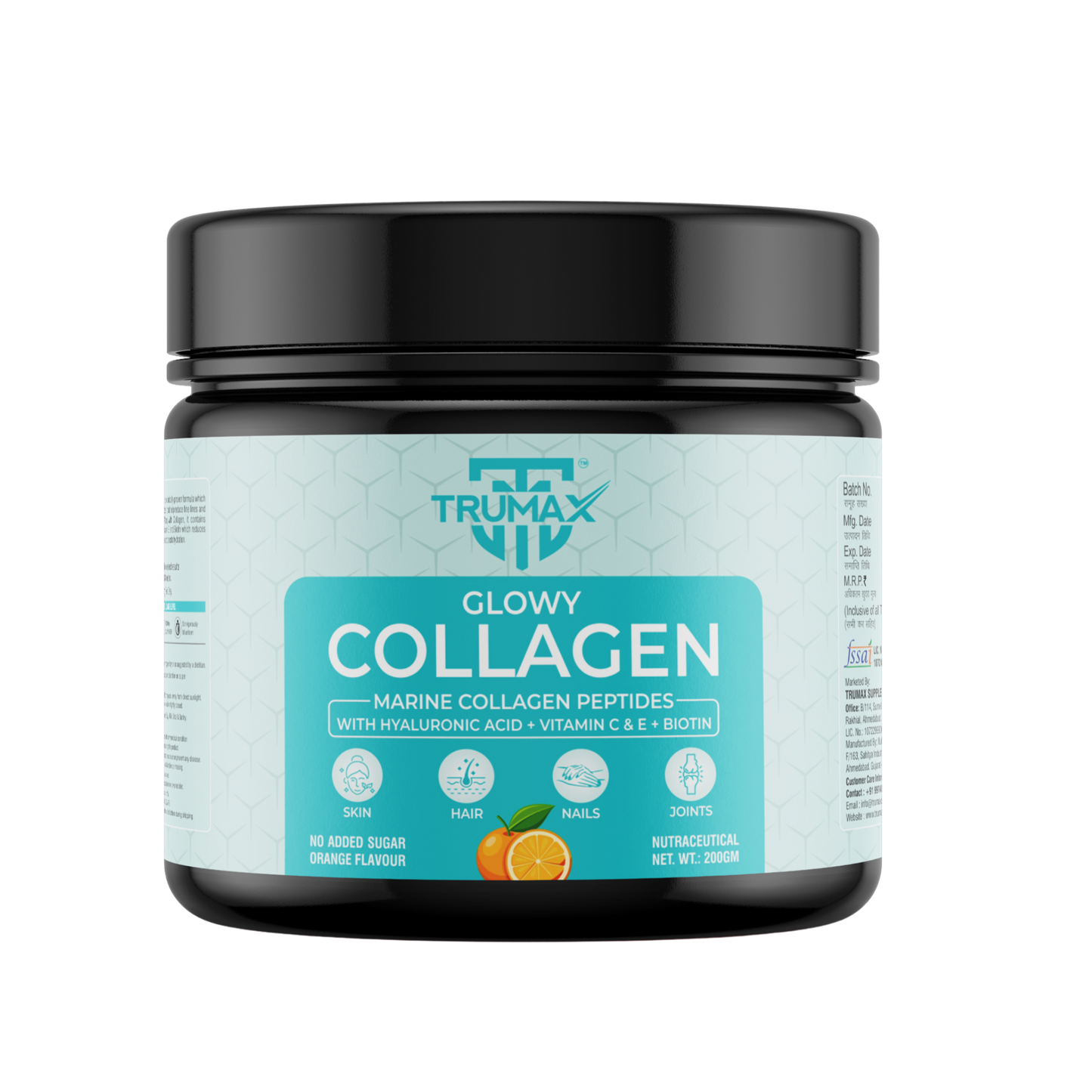TRUMAX™ Glowy Marine Collagen Supplement Type 1 & 3 | For Healthy Skin, Hair & Bone