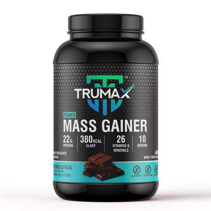 TRUMAX™ POWER MASS GAINER | Raw from USA | 380 kcal Calories & 22g Protein | 26 Vitamins & Minerals