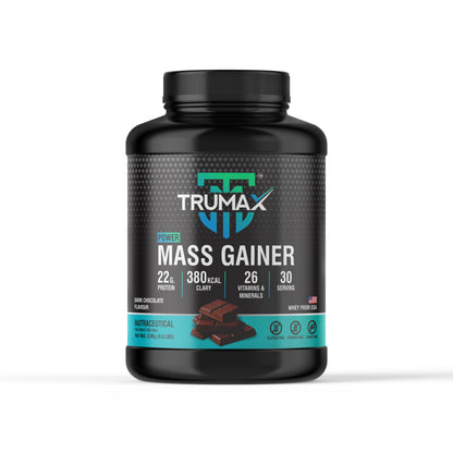 TRUMAX™ POWER MASS GAINER | Raw from USA | 380 kcal Calories & 22g Protein | 26 Vitamins & Minerals