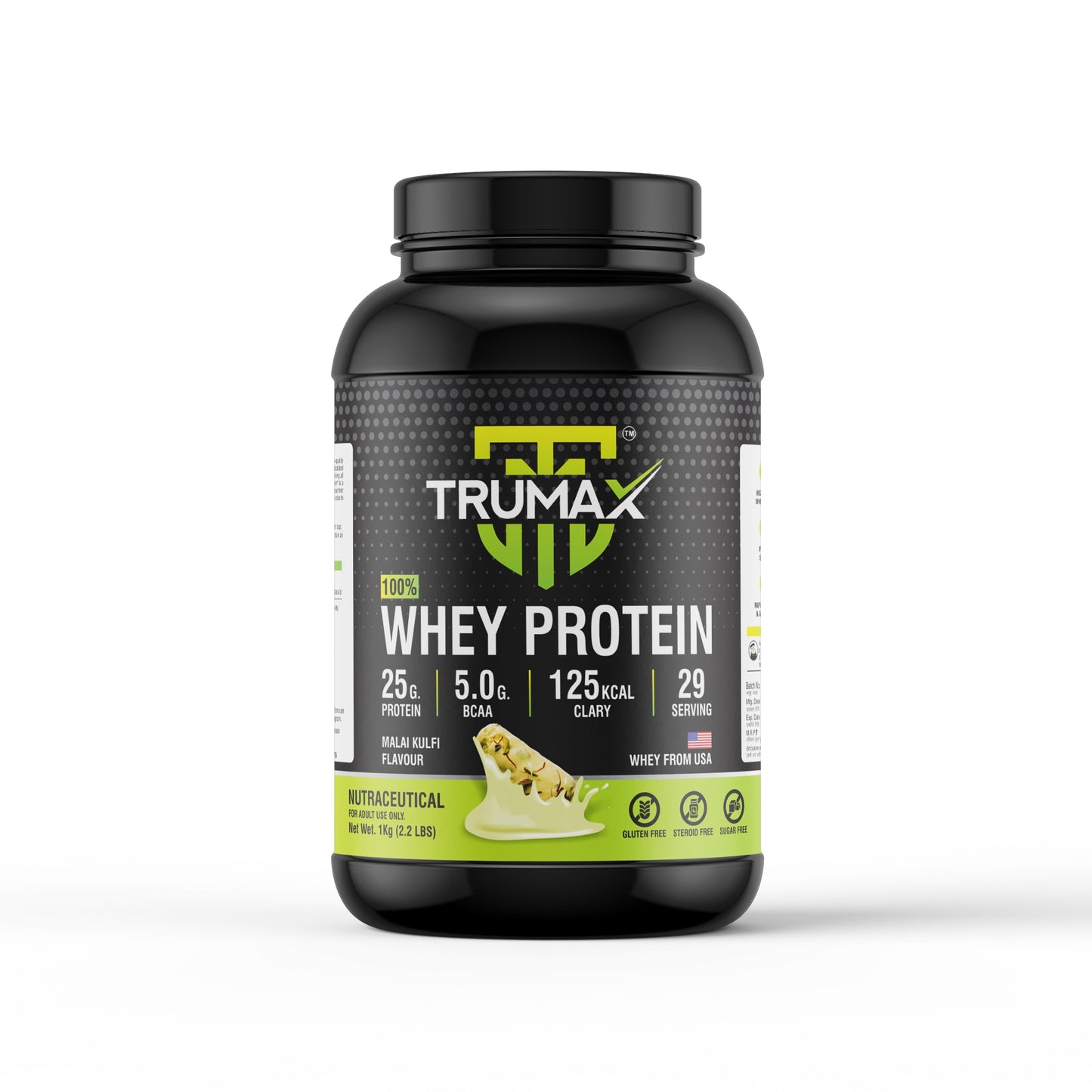 TRUMAX™  100% WHEY PROTEIN | Raw from USA | 25g Protein | 5.0g BCAA & 11.7g EAA