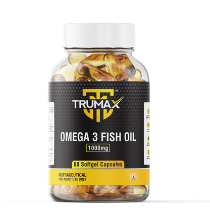 TRUMAX™ OMEGA 3 FISH OIL CAPSULE | 1000mg Fish Oil with Omega-3 | EPA + DHA (300mg)