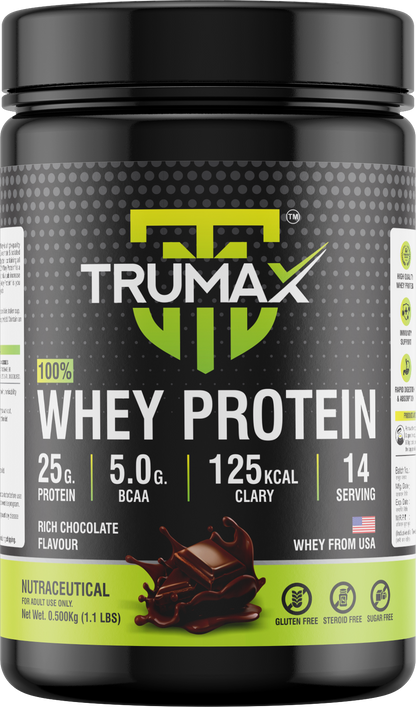 TRUMAX™  100% WHEY PROTEIN | Raw from USA | 25g Protein | 5.0g BCAA & 11.7g EAA