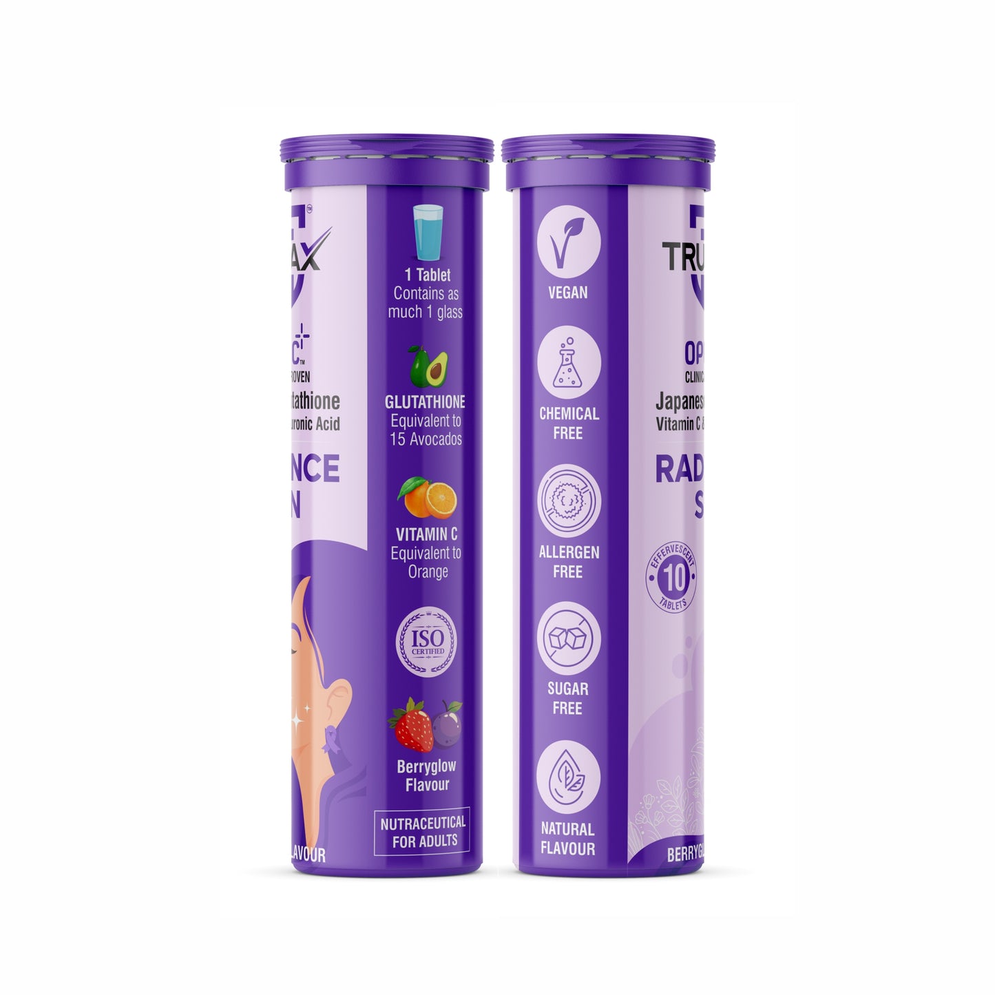 TRUMAX Radiance Skin Japanese OPITAC Glutathione & Vitamin C for Bright Glowing Skin