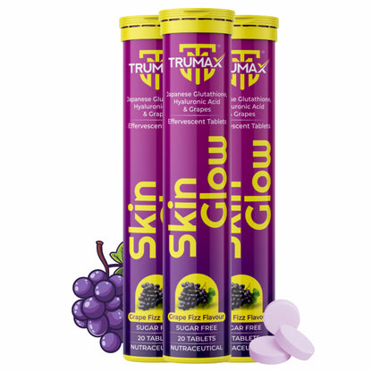 TRUMAX™ Skin Glow Glutathione Tablets for Luminous Skin | L-Glutathione & Vitamin C for Skin Brightening