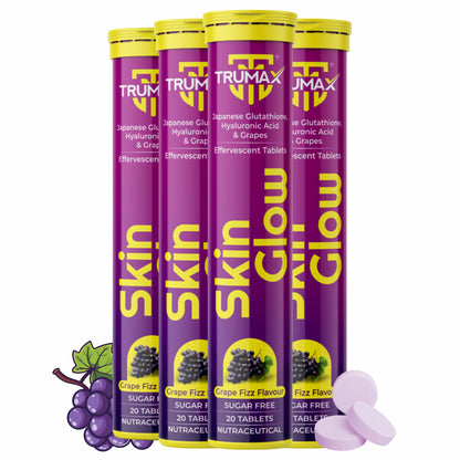 TRUMAX™ Skin Glow Glutathione Tablets for Luminous Skin | L-Glutathione & Vitamin C for Skin Brightening