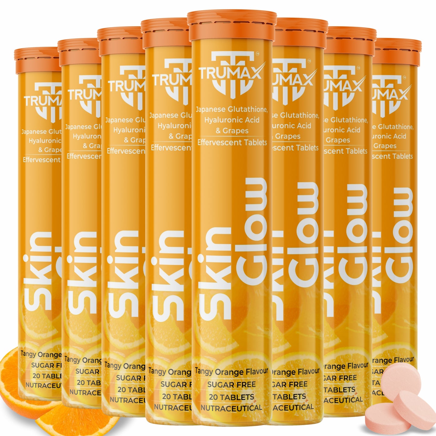 TRUMAX™ Skin Glow Glutathione Tablets for Luminous Skin | L-Glutathione & Vitamin C for Skin Brightening