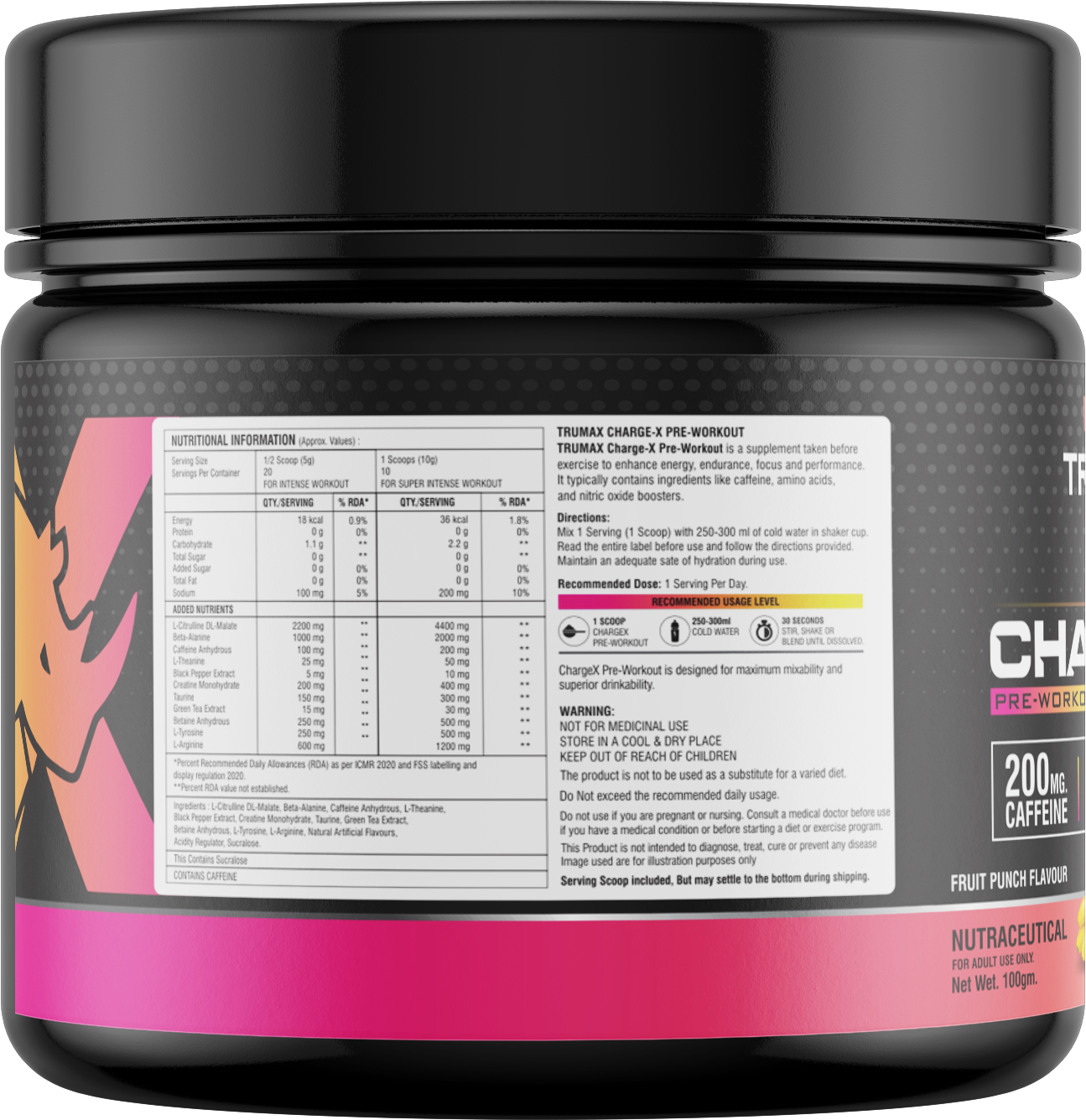 TRUMAX Charge X Pre-workout