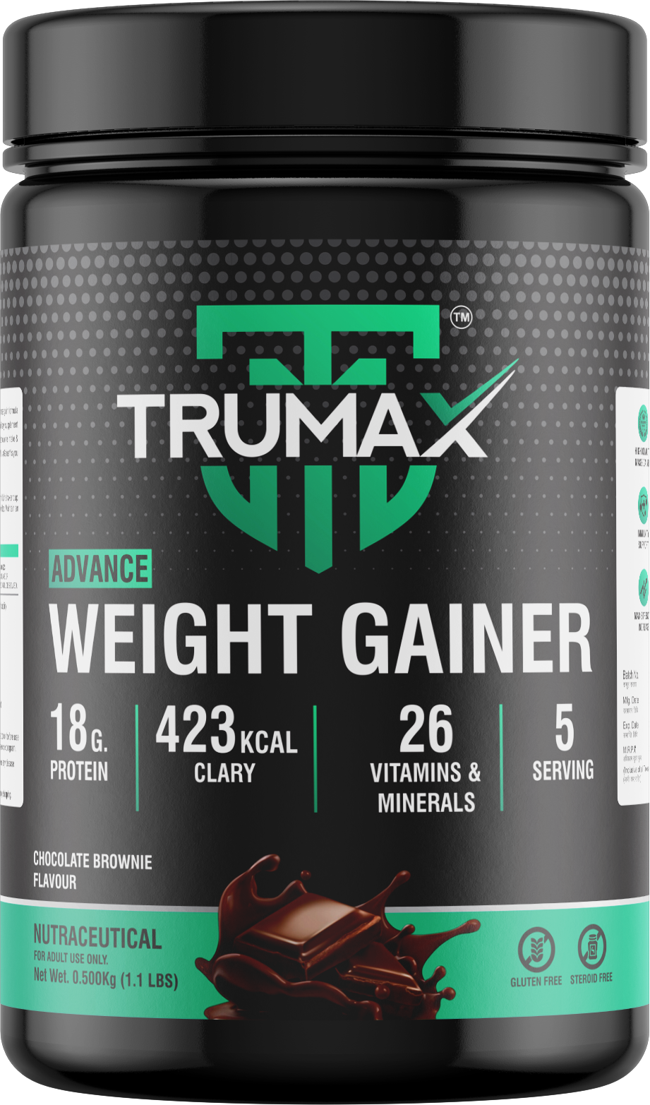 TRUMAX™ ADVANCE WEIGHT GAINER | 423 kcal Calories & 18g Protein | 26 Vitamins & Minerals