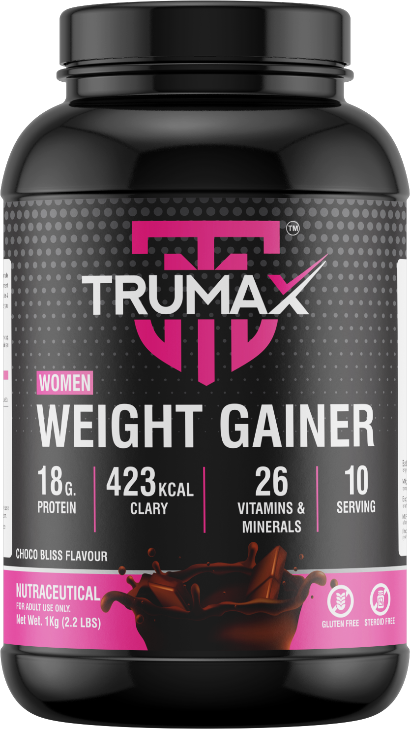 TRUMAX™ WOMEN WEIGHT GAINER | 423 kcal Calories & 18g Protein | 26 Vitamins & Minerals
