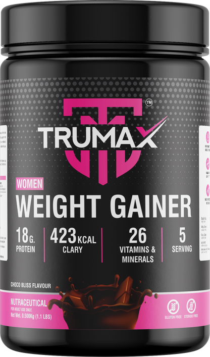 TRUMAX™ WOMEN WEIGHT GAINER | 423 kcal Calories & 18g Protein | 26 Vitamins & Minerals