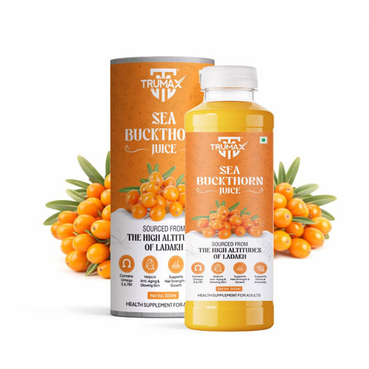 TRUMAX™ Sea Buckthorn Juice with Omega 3, 6, 7 & 9 – Natural Health Supplement for Immunity, Skin & Hair Wellness