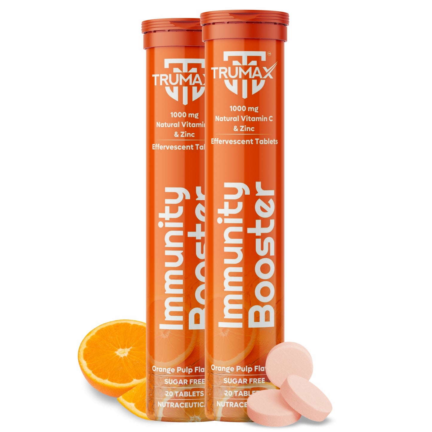 TRUMAX™ IMMUNITY BOOSTER EFFERVESCENT TABLET | 1000mg Natural Vitamin C & Zinc