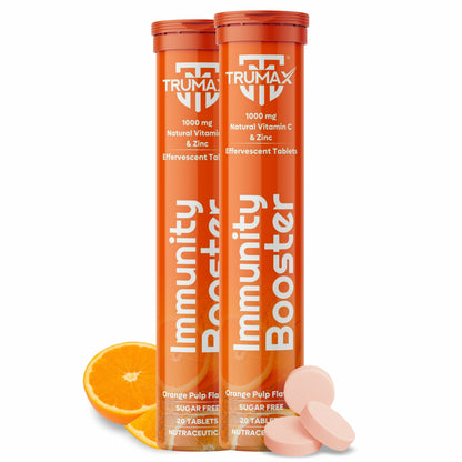 TRUMAX™ IMMUNITY BOOSTER EFFERVESCENT TABLET | 1000mg Natural Vitamin C & Zinc
