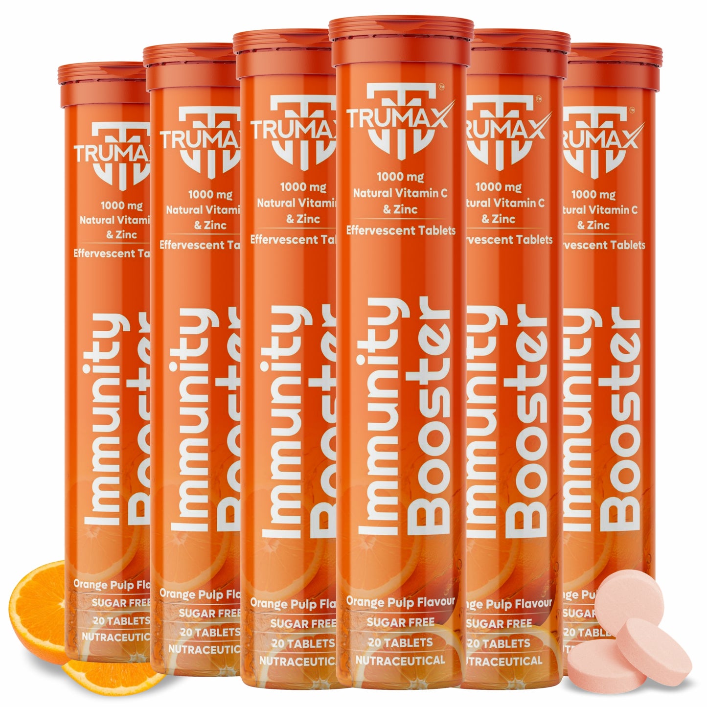 TRUMAX™ IMMUNITY BOOSTER EFFERVESCENT TABLET | 1000mg Natural Vitamin C & Zinc