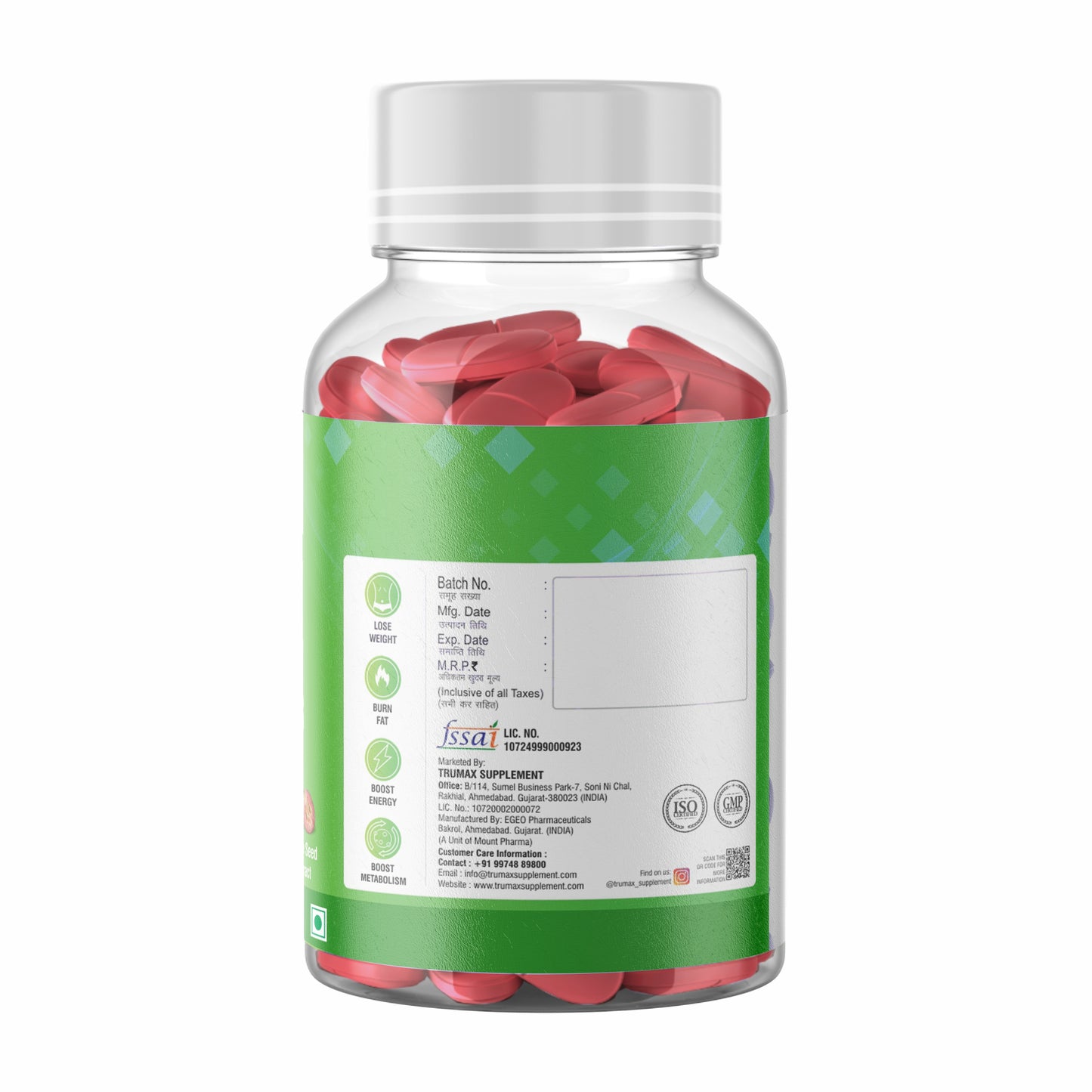 TRUMAX Extreme Keto Fat Burner for Men & Women - Weight Loss Product |Garcinia Cambogia