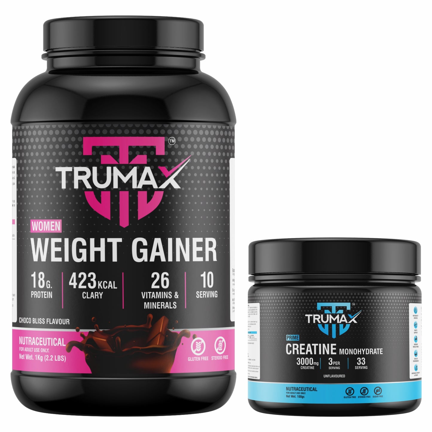 WOMEN WEIGHT GAINER POWDER + SHAKER / CREATINE