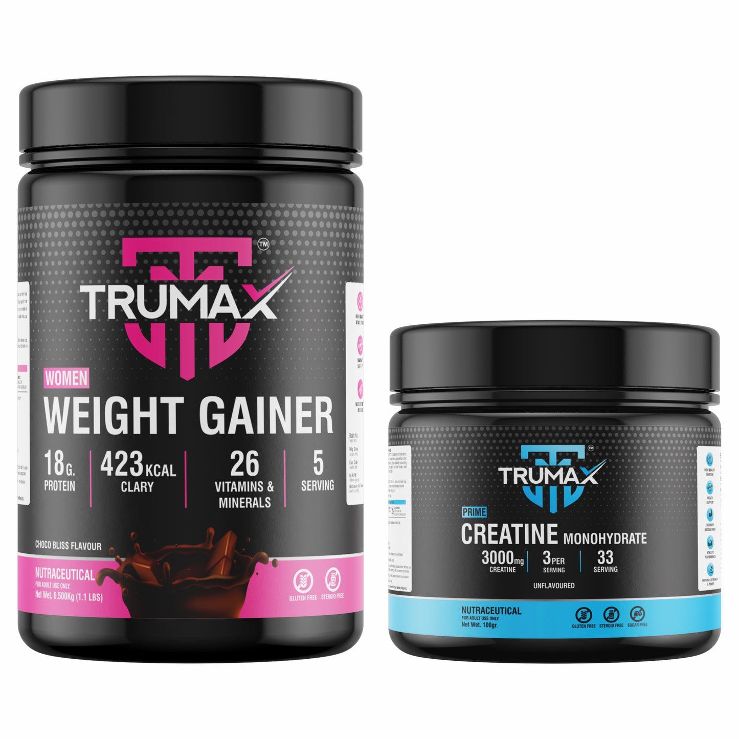 WOMEN WEIGHT GAINER POWDER + SHAKER / CREATINE