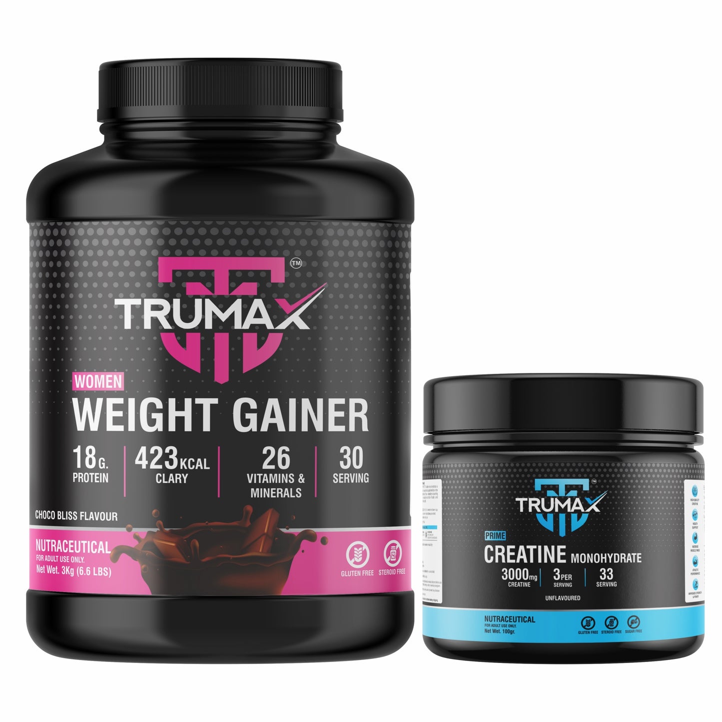 WOMEN WEIGHT GAINER POWDER + SHAKER / CREATINE